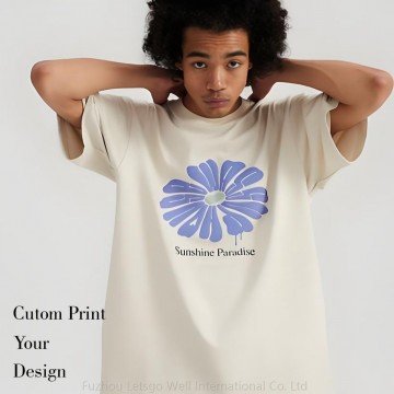 T-shirt customized with 3D powder puff printing logo