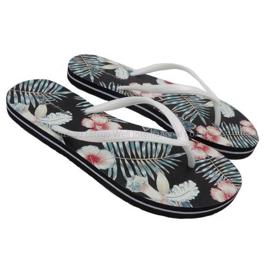 Custom Pattern PE Flip Flops Unisex High Quality Beach Sandals-Low Moq Fast Delivery