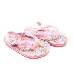 Kids Cute PE Flip Flops Thermal Transfer Print Custom Logo PVC Sliders
