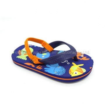 Kids Fish Cartoon Print Flip Flops Wholesale Fashion PE Slippers
