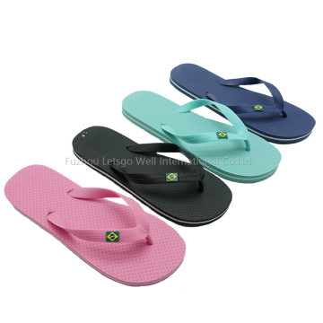 China Manufacturer ODM OEM Competitive Custom Flip Flops Sliders Unisex Beach  PE Flip flop Sandals Slippers PVC flip flops With Custom logo