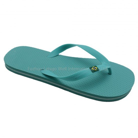 China Manufacturer ODM OEM Competitive Custom Flip Flops Sliders Unisex Beach  PE Flip flop Sandals Slippers PVC flip flops With Custom logo