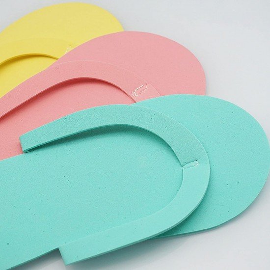 24 Pair Disposable EVA Pedicure Spa Slippers Anti-Slip Foam Flip Flops-Low Moq Fast Delivery