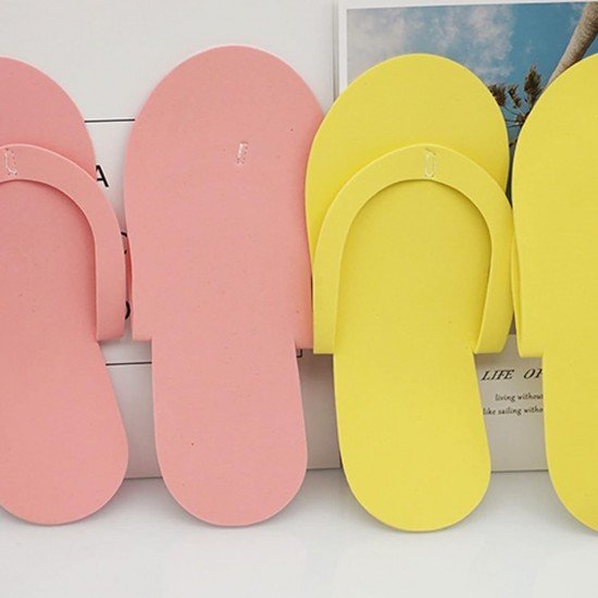 24 Pair Disposable EVA Pedicure Spa Slippers Anti-Slip Foam Flip Flops-Low Moq Fast Delivery
