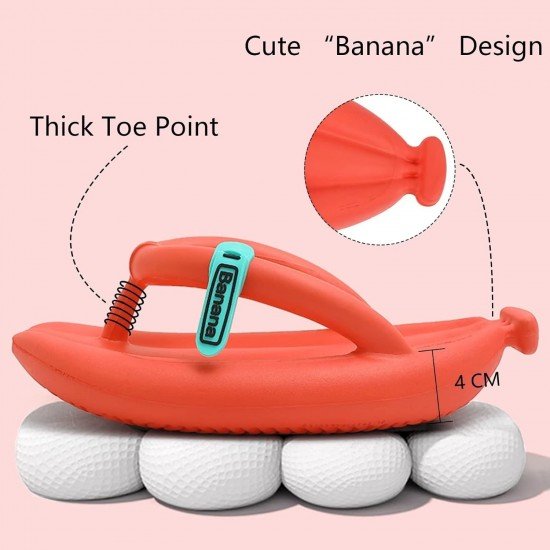 Banana Cloud Slides Flip Flops Unisex Non-Slip Summer Fruit Slippers-Low Moq Fast Delivery