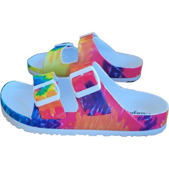 EVA Adjustable Double Buckle Slides Unisex Lightweight Non-Slip Waterproof-Low Moq Fast Delivery