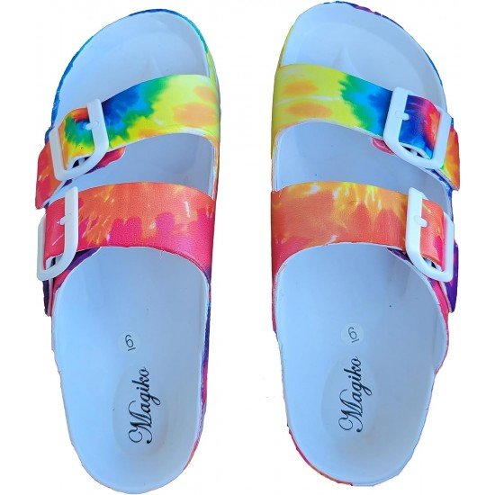 EVA Adjustable Double Buckle Slides Unisex Lightweight Non-Slip Waterproof-Low Moq Fast Delivery