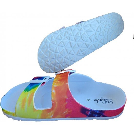 EVA Adjustable Double Buckle Slides Unisex Lightweight Non-Slip Waterproof-Low Moq Fast Delivery