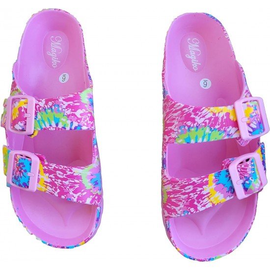 EVA Adjustable Double Buckle Slides Unisex Lightweight Non-Slip Waterproof-Low Moq Fast Delivery