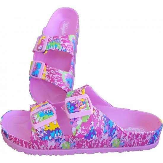 EVA Adjustable Double Buckle Slides Unisex Lightweight Non-Slip Waterproof-Low Moq Fast Delivery