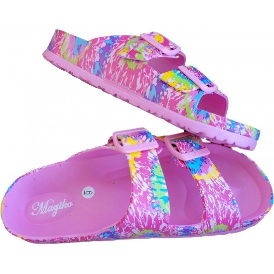 EVA Adjustable Double Buckle Slides Unisex Lightweight Non-Slip Waterproof-Low Moq Fast Delivery