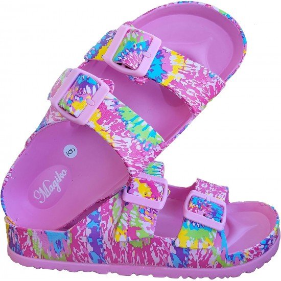 EVA Adjustable Double Buckle Slides Unisex Lightweight Non-Slip Waterproof-Low Moq Fast Delivery