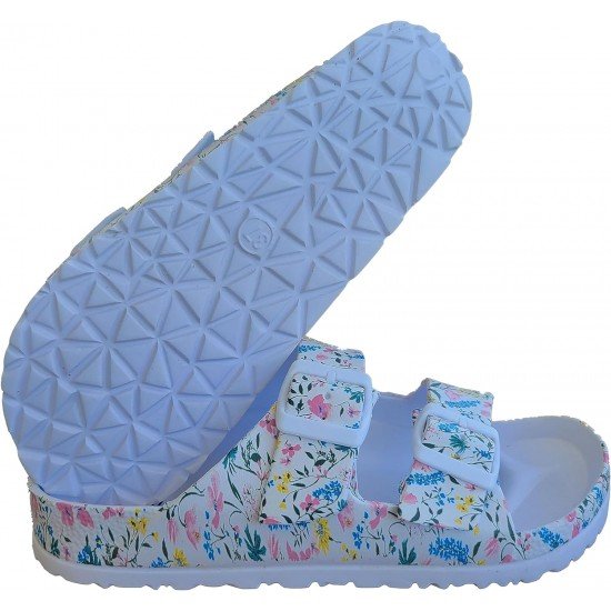 EVA Adjustable Double Buckle Slides Unisex Lightweight Non-Slip Waterproof-Low Moq Fast Delivery