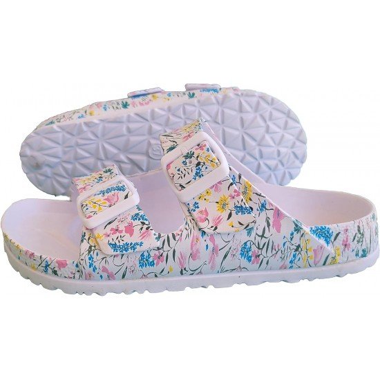 EVA Adjustable Double Buckle Slides Unisex Lightweight Non-Slip Waterproof-Low Moq Fast Delivery