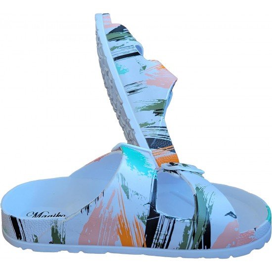 EVA Adjustable Double Buckle Slides Unisex Lightweight Non-Slip Waterproof-Low Moq Fast Delivery