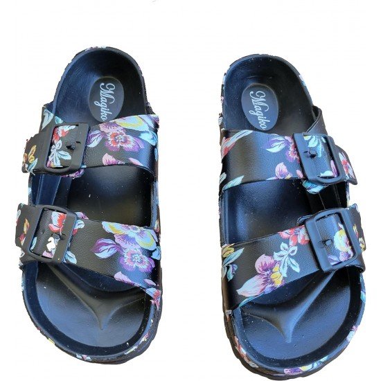 EVA Adjustable Double Buckle Slides Unisex Lightweight Non-Slip Waterproof-Low Moq Fast Delivery