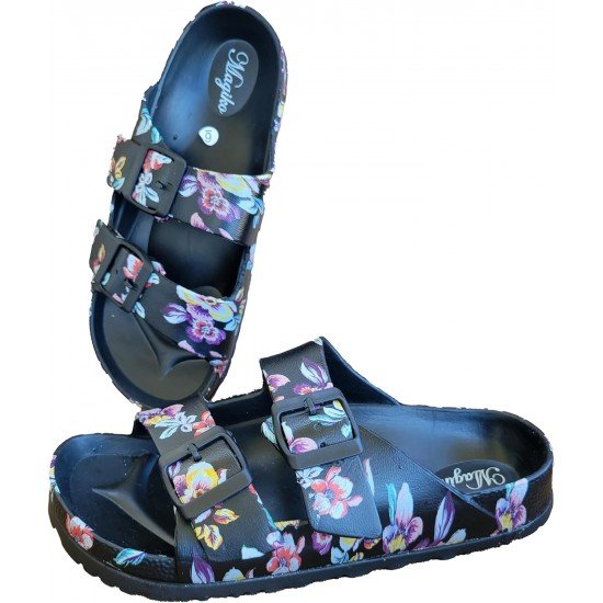 EVA Adjustable Double Buckle Slides Unisex Lightweight Non-Slip Waterproof-Low Moq Fast Delivery