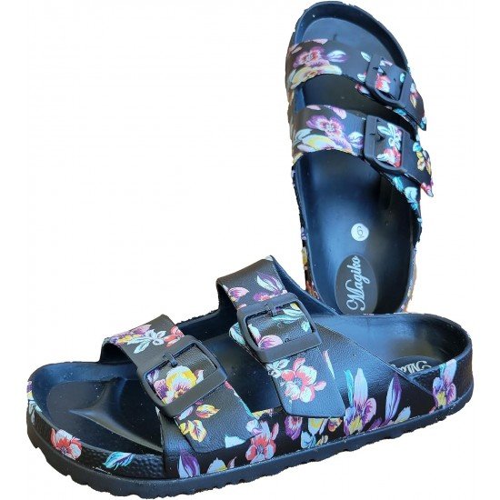 EVA Adjustable Double Buckle Slides Unisex Lightweight Non-Slip Waterproof-Low Moq Fast Delivery