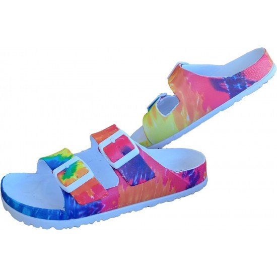EVA Adjustable Double Buckle Slides Unisex Lightweight Non-Slip Waterproof-Low Moq Fast Delivery