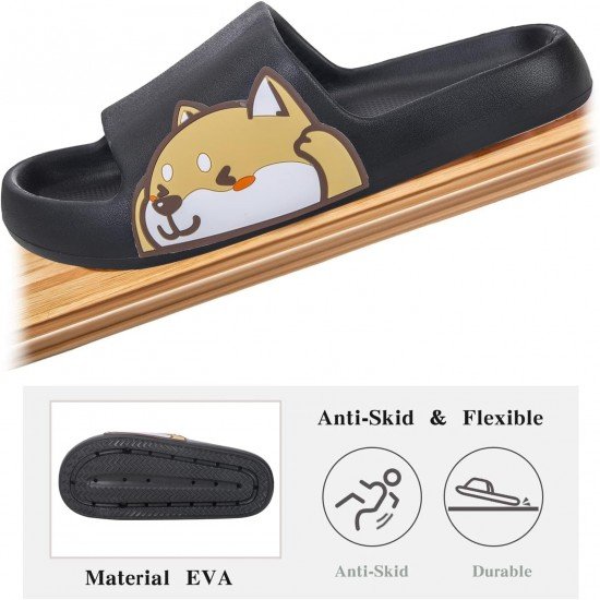 Kids EVA Smile Face Slippers Non-Slip Indoor Outdoor Shower Pool Sandals-Low Moq Fast Delivery