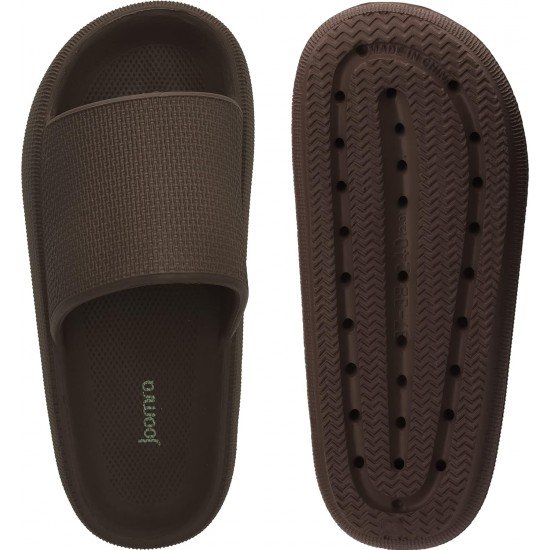 Mens EVA Pillow Slippers Non-Slip Quick Dry Shower Slides-Low Moq Fast Delivery