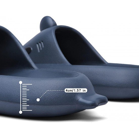 Shark Cloud Slides Unisex Novelty Non-Slip Thick Sole Summer Shower Sandals-Low Moq Fast Delivery