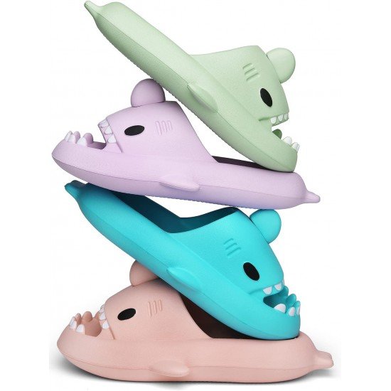 Shark Cloud Slides Unisex Novelty Non-Slip Thick Sole Summer Shower Sandals-Low Moq Fast Delivery