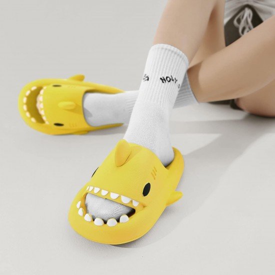 Shark Cloud Slides Unisex Novelty Non-Slip Thick Sole Summer Shower Sandals-Low Moq Fast Delivery
