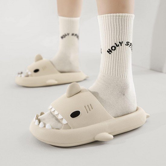 Shark Cloud Slides Unisex Novelty Non-Slip Thick Sole Summer Shower Sandals-Low Moq Fast Delivery