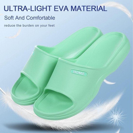 Soft Pillow Shower Slides Unisex Lightweight Non-Slip Bathroom Sandals-Low Moq Fast Delivery