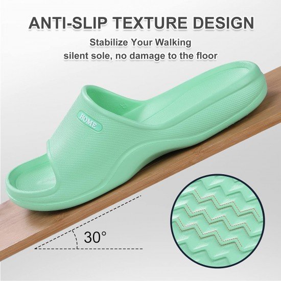 Soft Pillow Shower Slides Unisex Lightweight Non-Slip Bathroom Sandals-Low Moq Fast Delivery