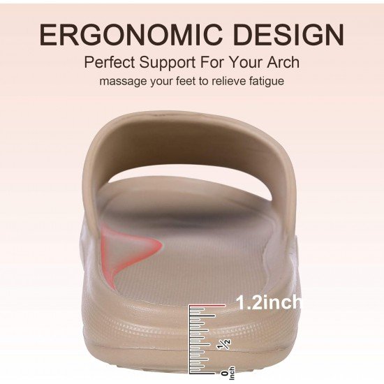 Soft Pillow Shower Slides Unisex Lightweight Non-Slip Bathroom Sandals-Low Moq Fast Delivery