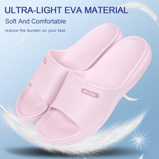 Soft Pillow Shower Slides Unisex Lightweight Non-Slip Bathroom Sandals-Low Moq Fast Delivery