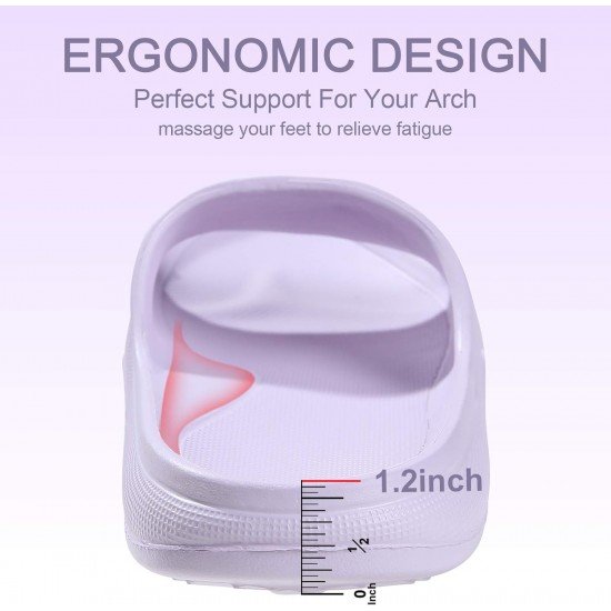 Soft Pillow Shower Slides Unisex Lightweight Non-Slip Bathroom Sandals-Low Moq Fast Delivery