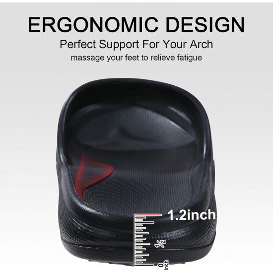 Soft Pillow Shower Slides Unisex Lightweight Non-Slip Bathroom Sandals-Low Moq Fast Delivery