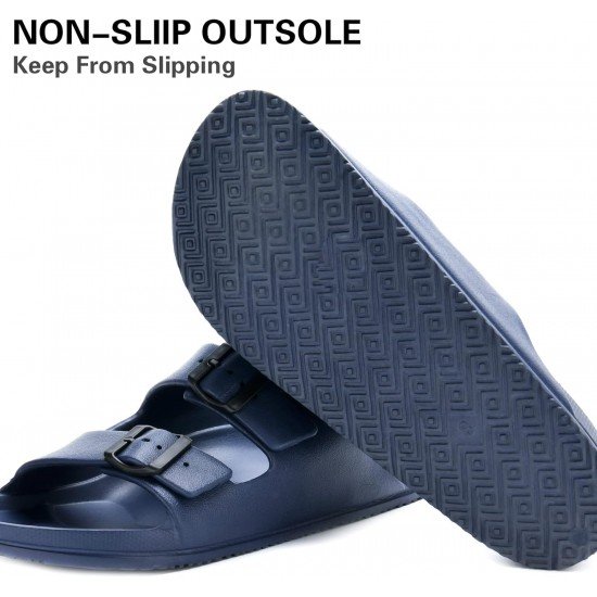 Temi Mens EVA Slides Adjustable Double Buckle Lightweight Waterproof-Low Moq Fast Delivery
