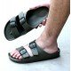 Temi Mens EVA Slides Adjustable Double Buckle Lightweight Waterproof-Low Moq Fast Delivery
