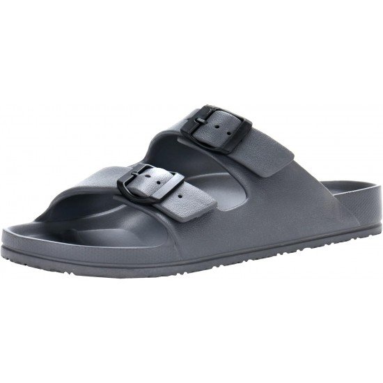 Temi Mens EVA Slides Adjustable Double Buckle Lightweight Waterproof-Low Moq Fast Delivery