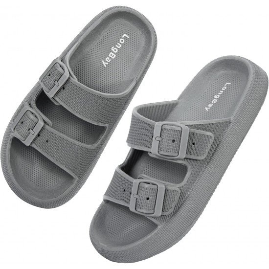 Ultralight EVA Cloud Pillow Slides Unisex Adjustable Double Buckle-Low Moq Fast Delivery