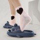 Men's and Women's Shark Slides Cloud Slippers Summer Novelty Open Toe Slide Sandals Anti-Slip Beach Pool Shower Shoes with Cushioned Thick Sole