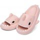 Men's and Women's Shark Slides Cloud Slippers Summer Novelty Open Toe Slide Sandals Anti-Slip Beach Pool Shower Shoes with Cushioned Thick Sole