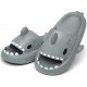 Men's and Women's Shark Slides Cloud Slippers Summer Novelty Open Toe Slide Sandals Anti-Slip Beach Pool Shower Shoes with Cushioned Thick Sole