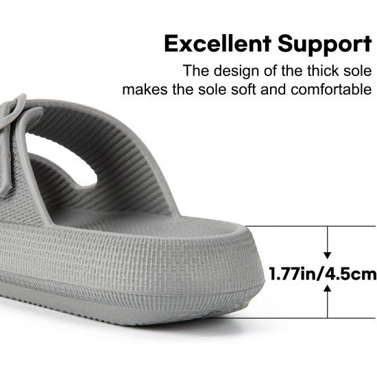 Factory Supply Ultralight EVA Women Men Double Buckle Adjustable EVA Slide Slippers Cloud Pillow Sandals Factory Supply Ultralight EVA Women Men Double Buckle Adjustable EVA Slide Slippers Cloud Pillow Sandals