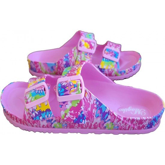 Slides Sandals Adjustable Double Buckle Strap EVA Sandals Flat, All Season Comfortable Light Weight Slides, Indoor and Outdoor Flip-Flops Anti-Slip Sole Waterproof Sandals Slides Sandals Adjustable Double Buckle Strap EVA Sandals Flat, All Season Comfortable Light Weight Slides, Indoor and Outdoor Flip-Flops Anti-Slip Sole Waterproof Sandals