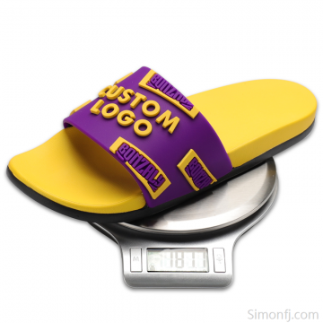 Custom 3D Logo PU Pillow Slides Low MOQ Lightweight Fashion Sandals