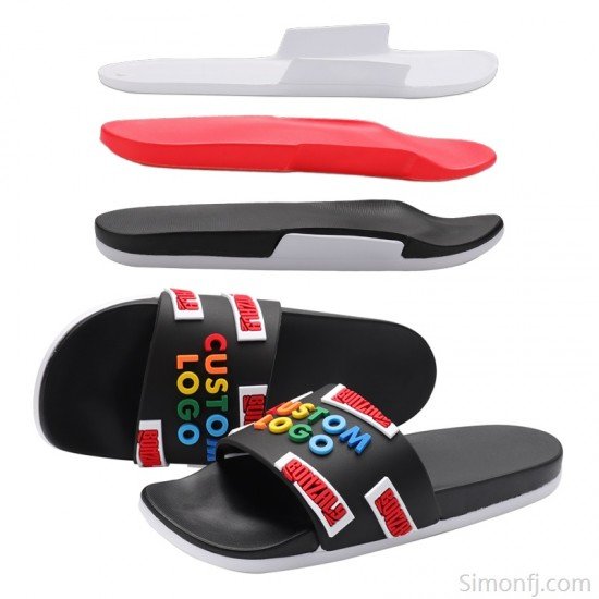 New Style Custom Logo EVA Pillow Slides Unisex Soft Embossed Sandals-Low Moq Fast Delivery