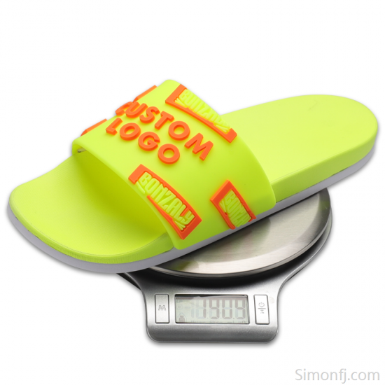 Plus Size Mens Double Layer PU Slides Custom Logo Designer Sandals-Low Moq Fast Delivery