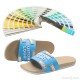 Plus Size Mens Double Layer PU Slides Custom Logo Designer Sandals-Low Moq Fast Delivery