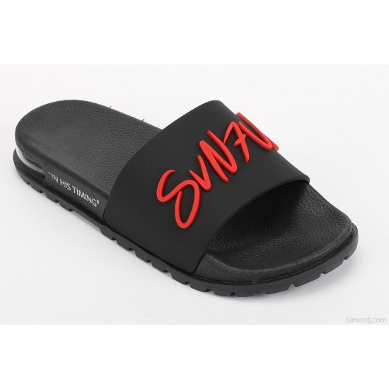Mens Designer 3D Rubber PVC Slides Custom Logo Beach Slippers-Low Moq Fast Delivery