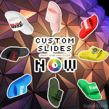 Men's Designer 3D Rubber PVC Slides Custom Logo Beach Slippers